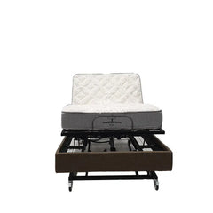 8000-430 Trendelenburg Lift Head Foot Adjustable Bed Upholstered with Standard Mattress
