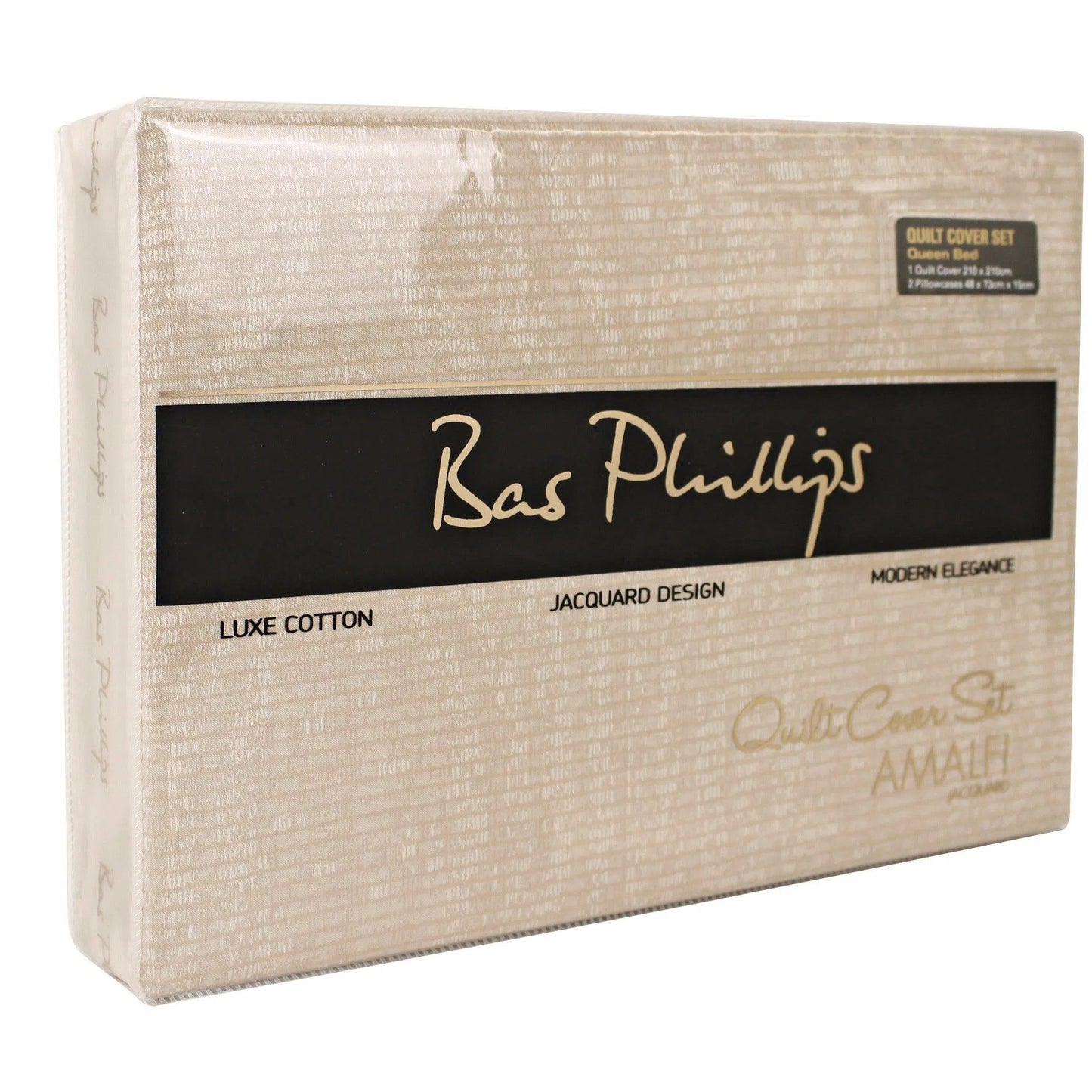 Amalfi Quilt Cover Set Sand by Bas Phillips-Sleep Doctor