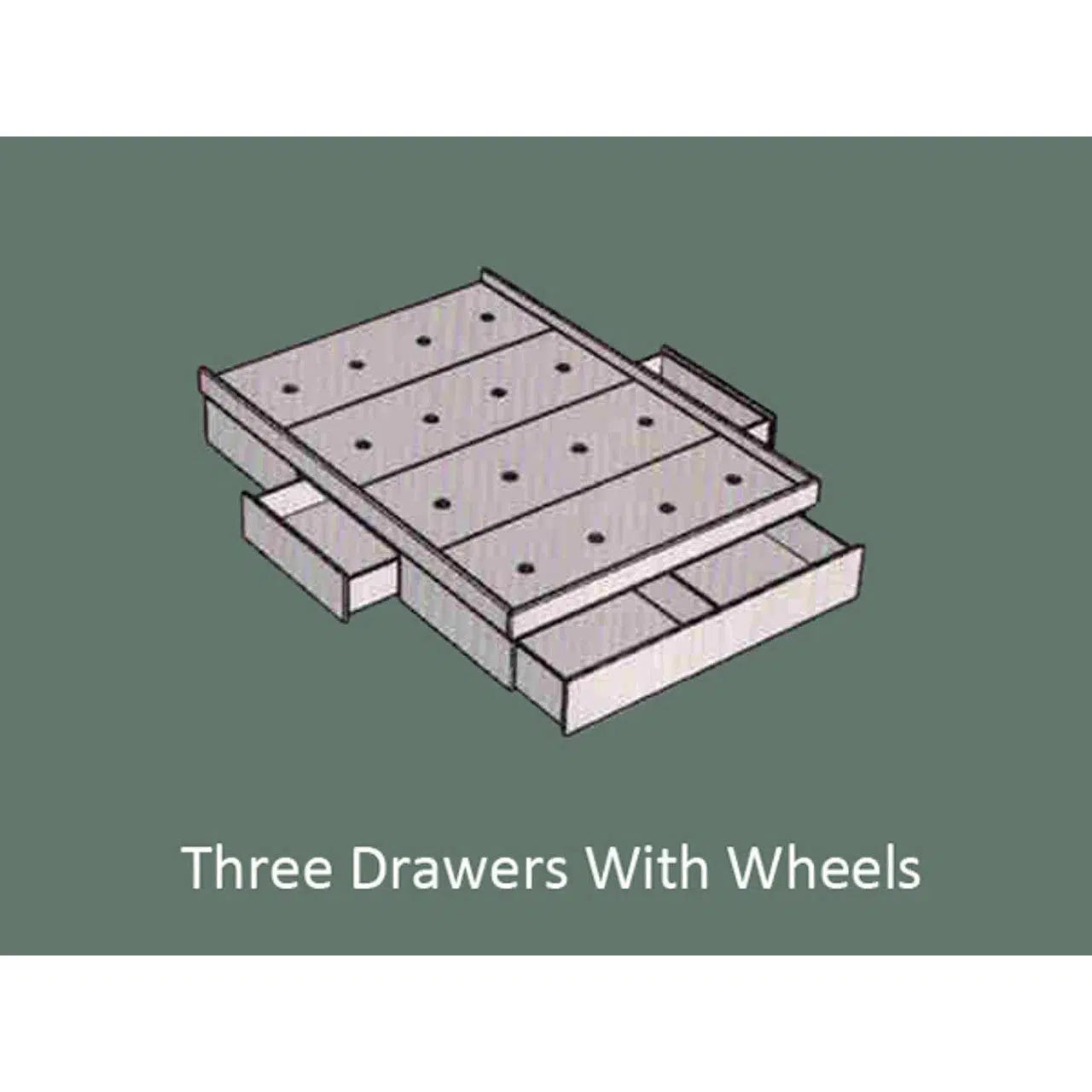 Bali Bed with 3 Storage Drawers and Bed Light-Sleep Doctor