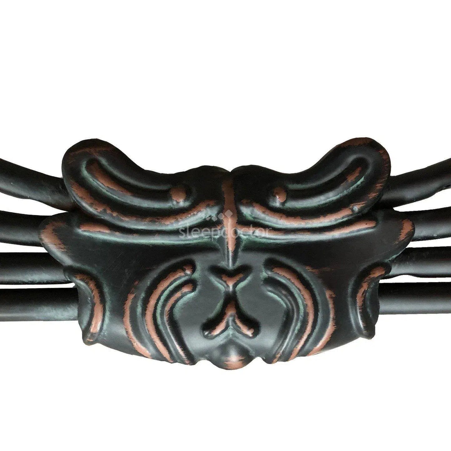 Bogart Size Cast and Wrought Iron Verdi Gri Bed-Sleep Doctor
