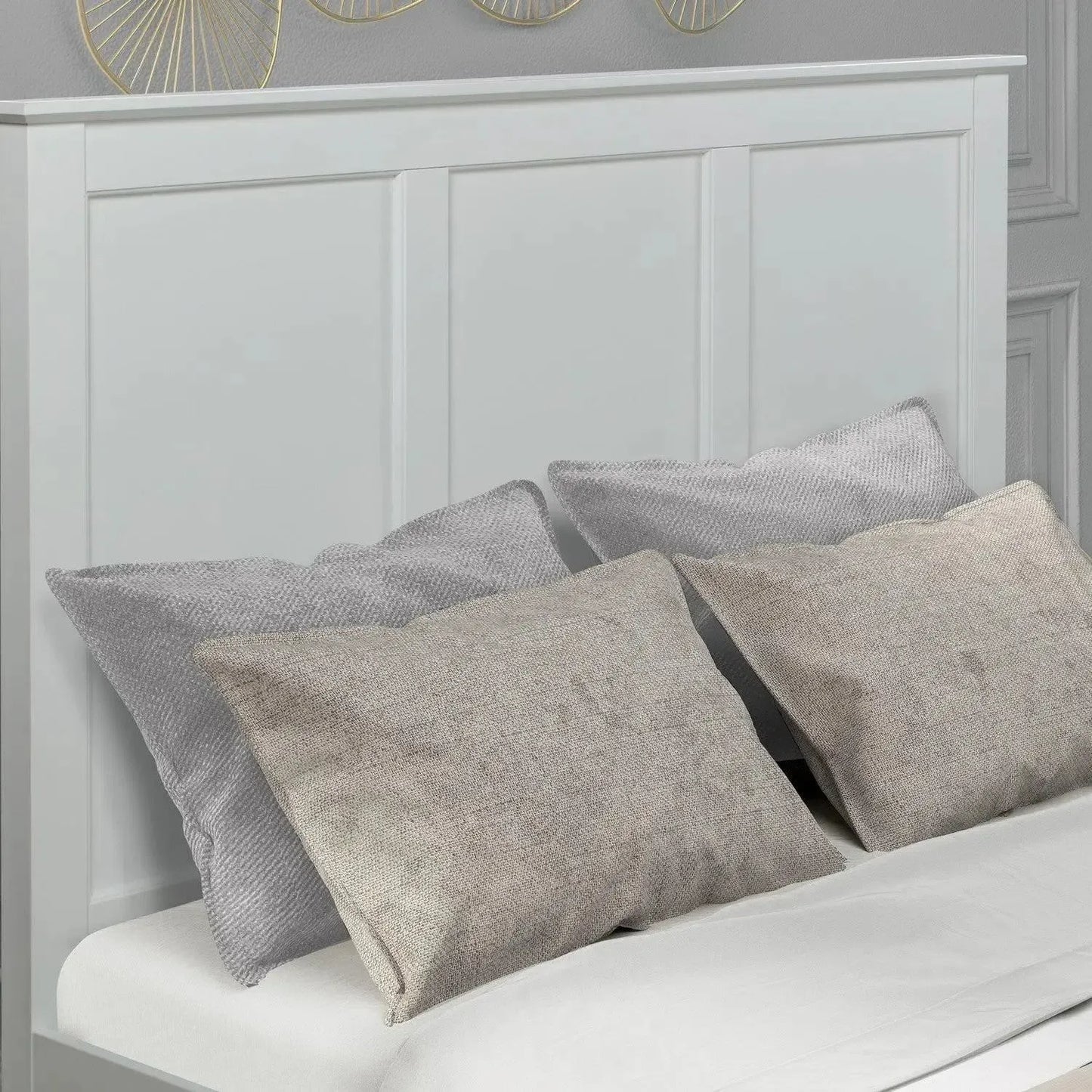Byron White Painted Low Foot Timber Bed-Sleep Doctor