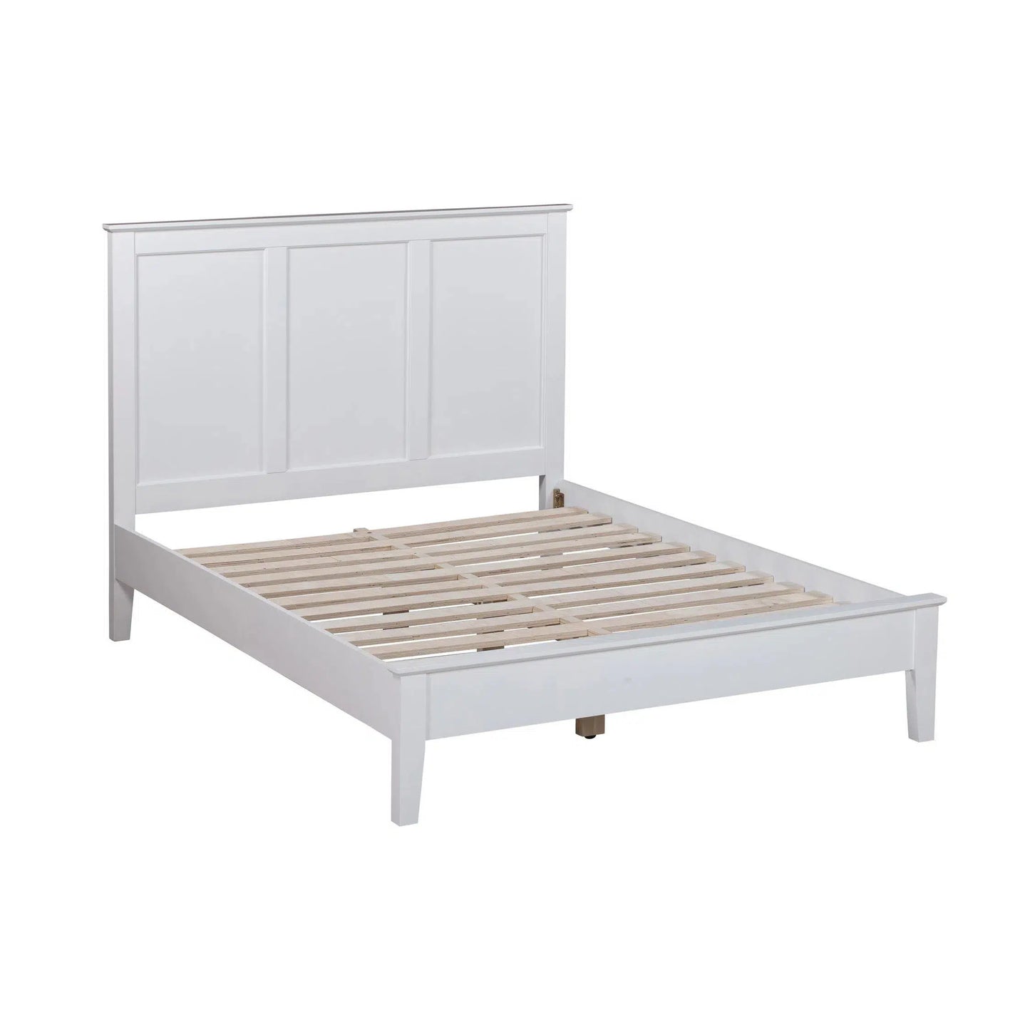 Byron White Painted Low Foot Timber Bed-Sleep Doctor