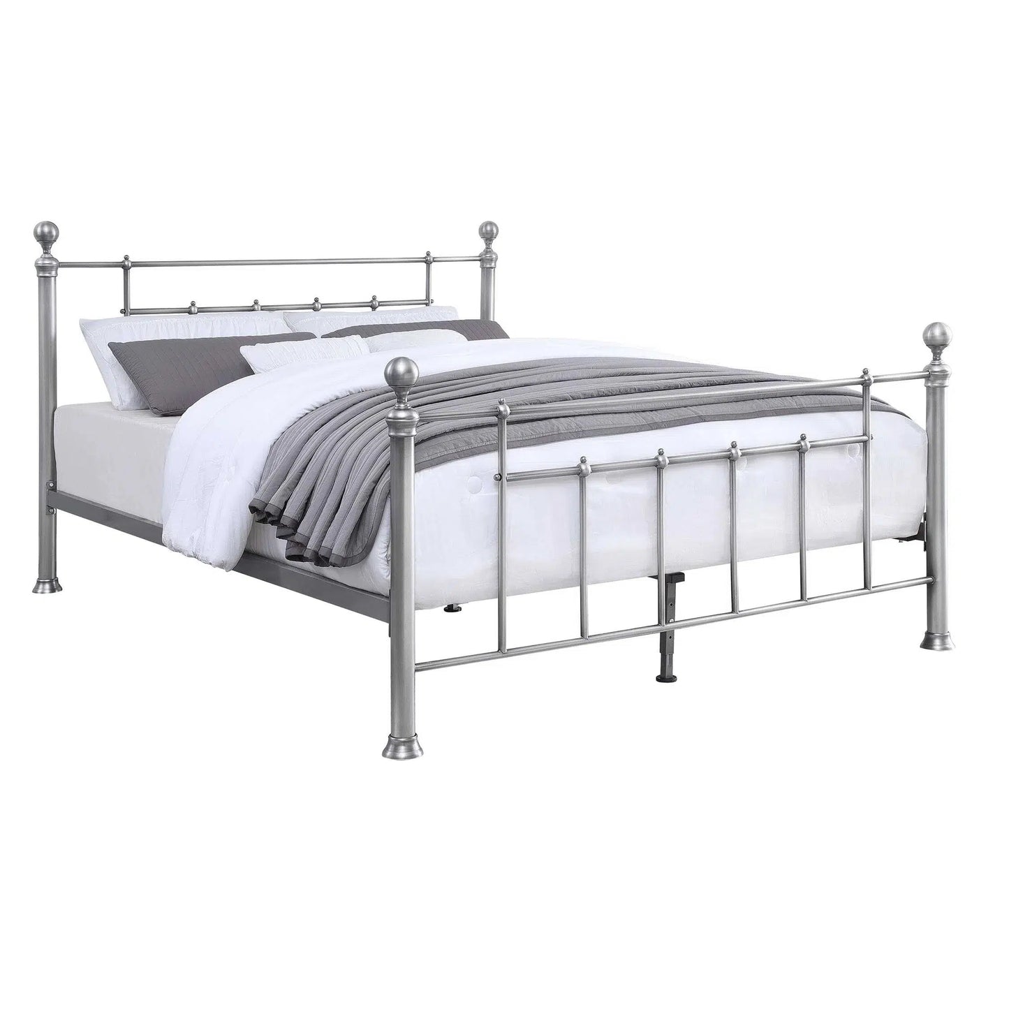 Chadstone Metal Bed in Pewter-Sleep Doctor