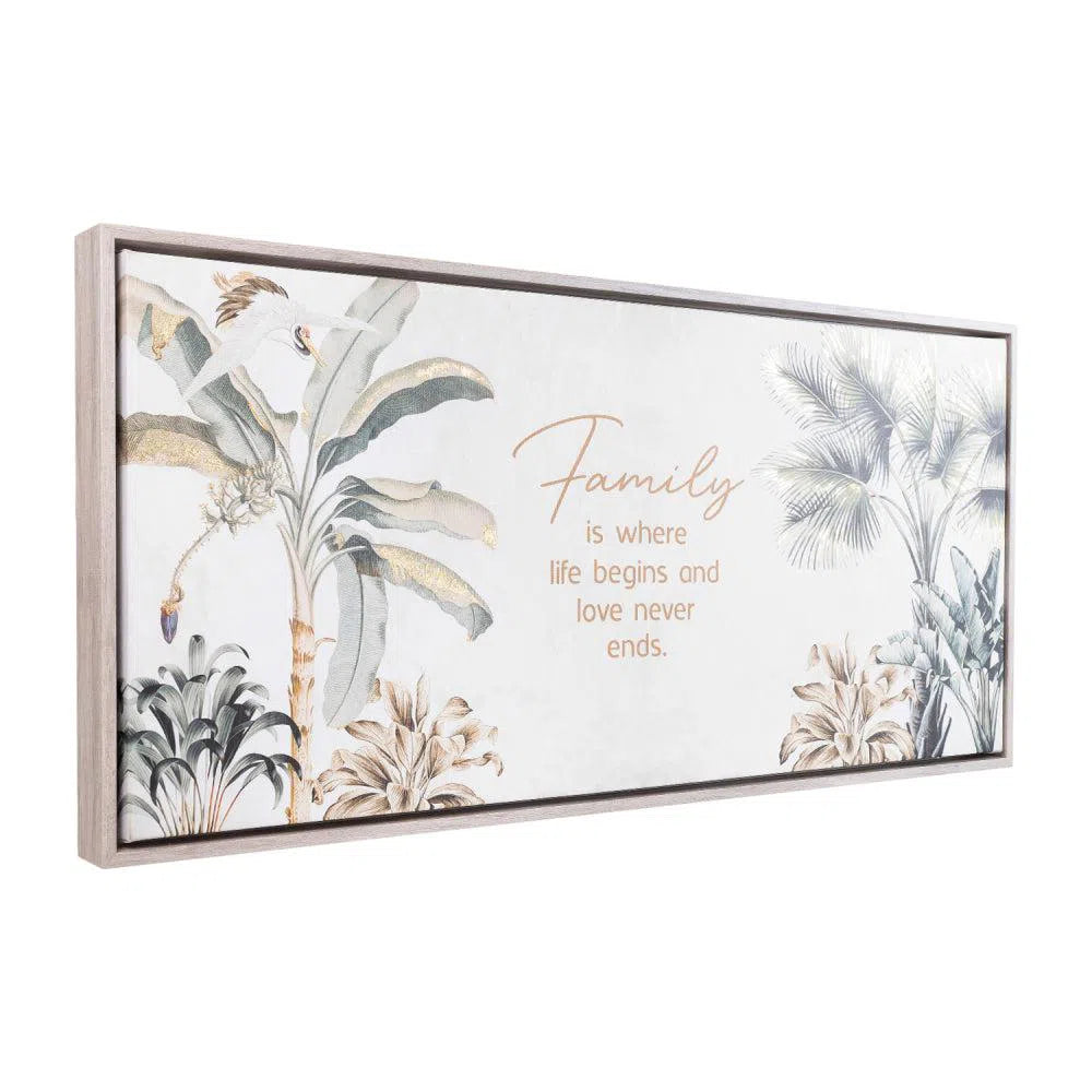 Exotic Family Framed Canvas 94x44-Sleep Doctor