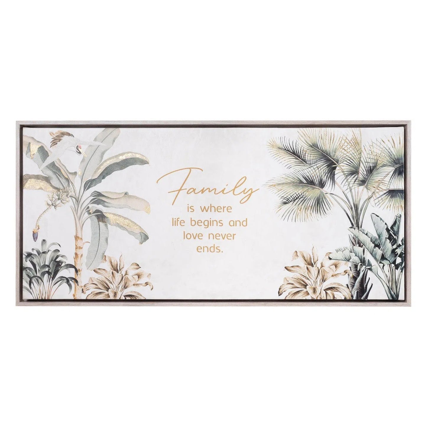 Exotic Family Framed Canvas 94x44-Sleep Doctor