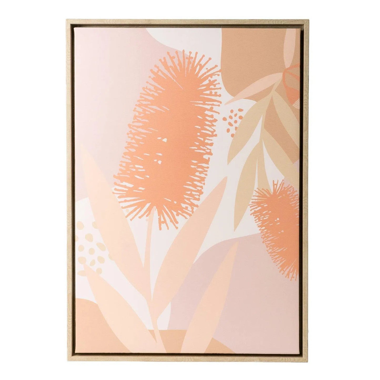 Fleur Bottlebrush Framed Canvas 44x64-Sleep Doctor
