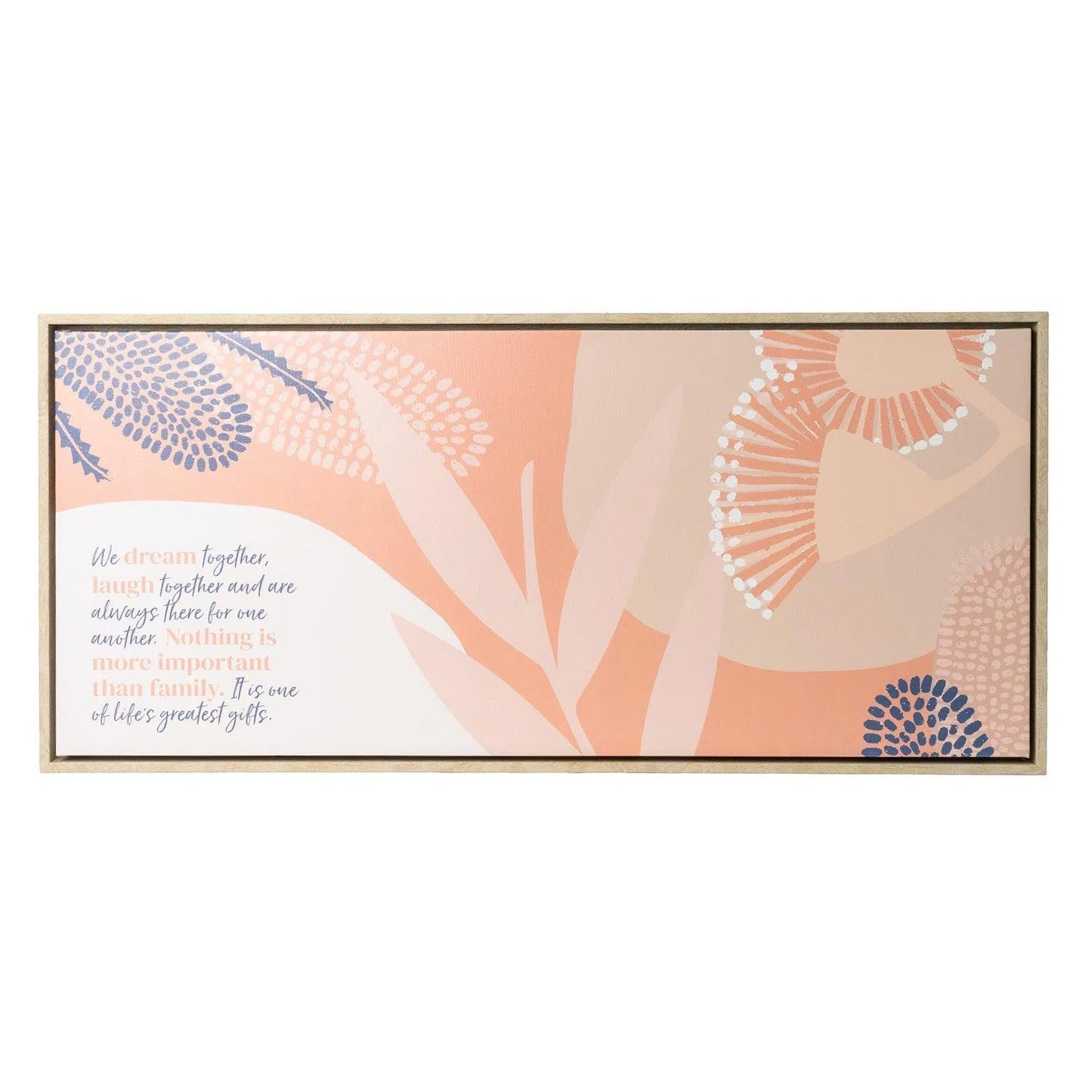 Fleur Family Framed Canvas 94x44-Sleep Doctor