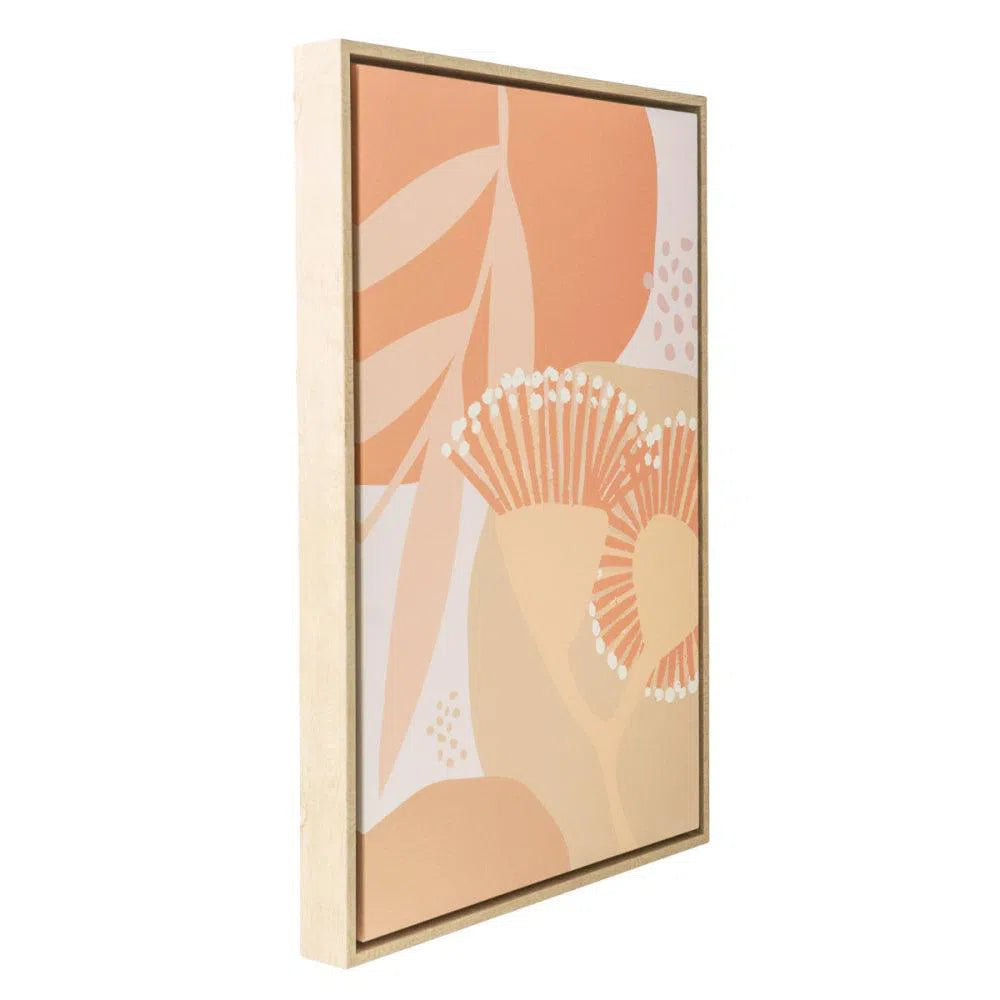 Fleur Wattle Framed Canvas 44x64-Sleep Doctor