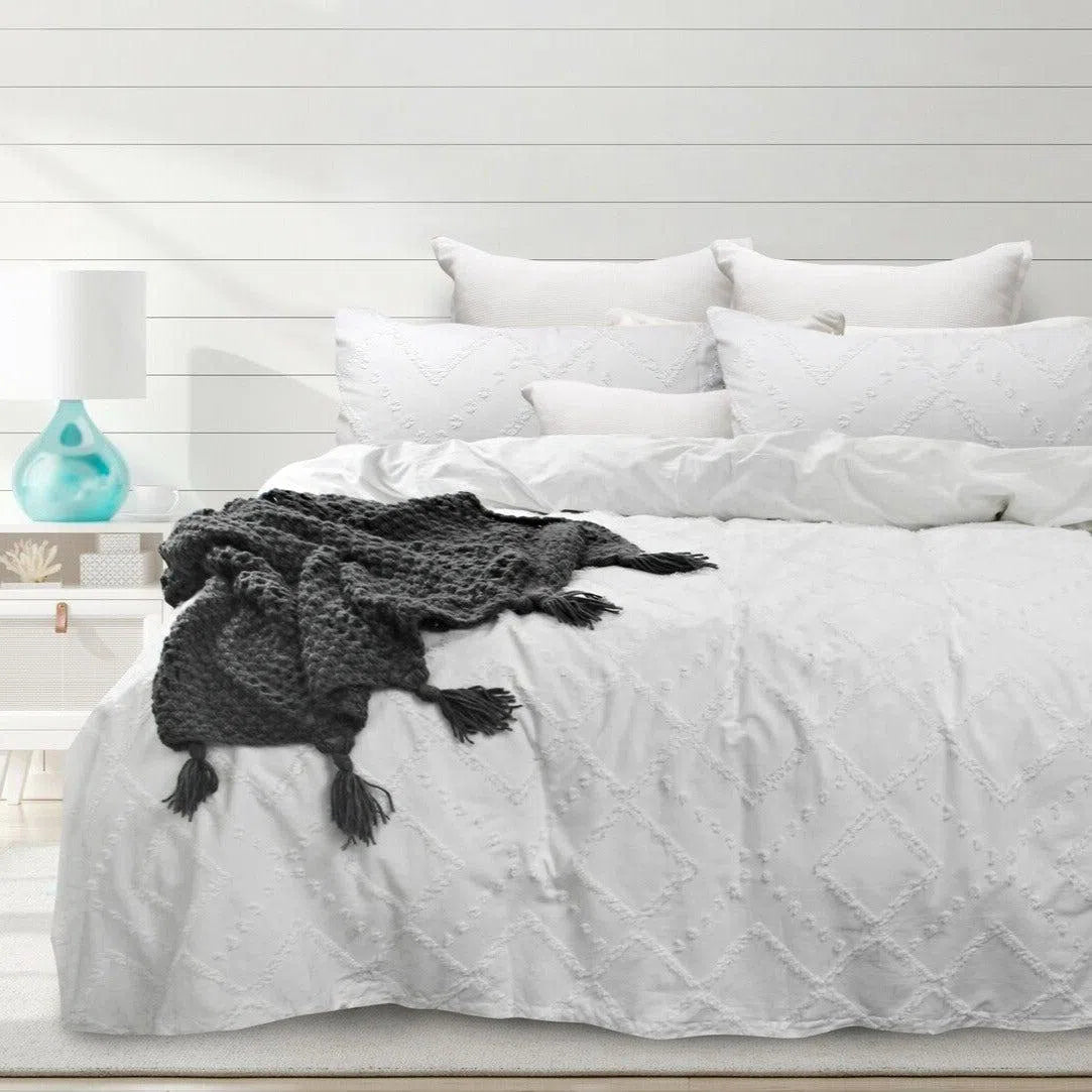 Gypsy Textured Quilt Cover Set Sand By Bas Phillips-Sleep Doctor
