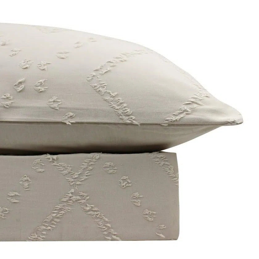 Gypsy Textured Quilt Cover Set Sand By Bas Phillips-Sleep Doctor