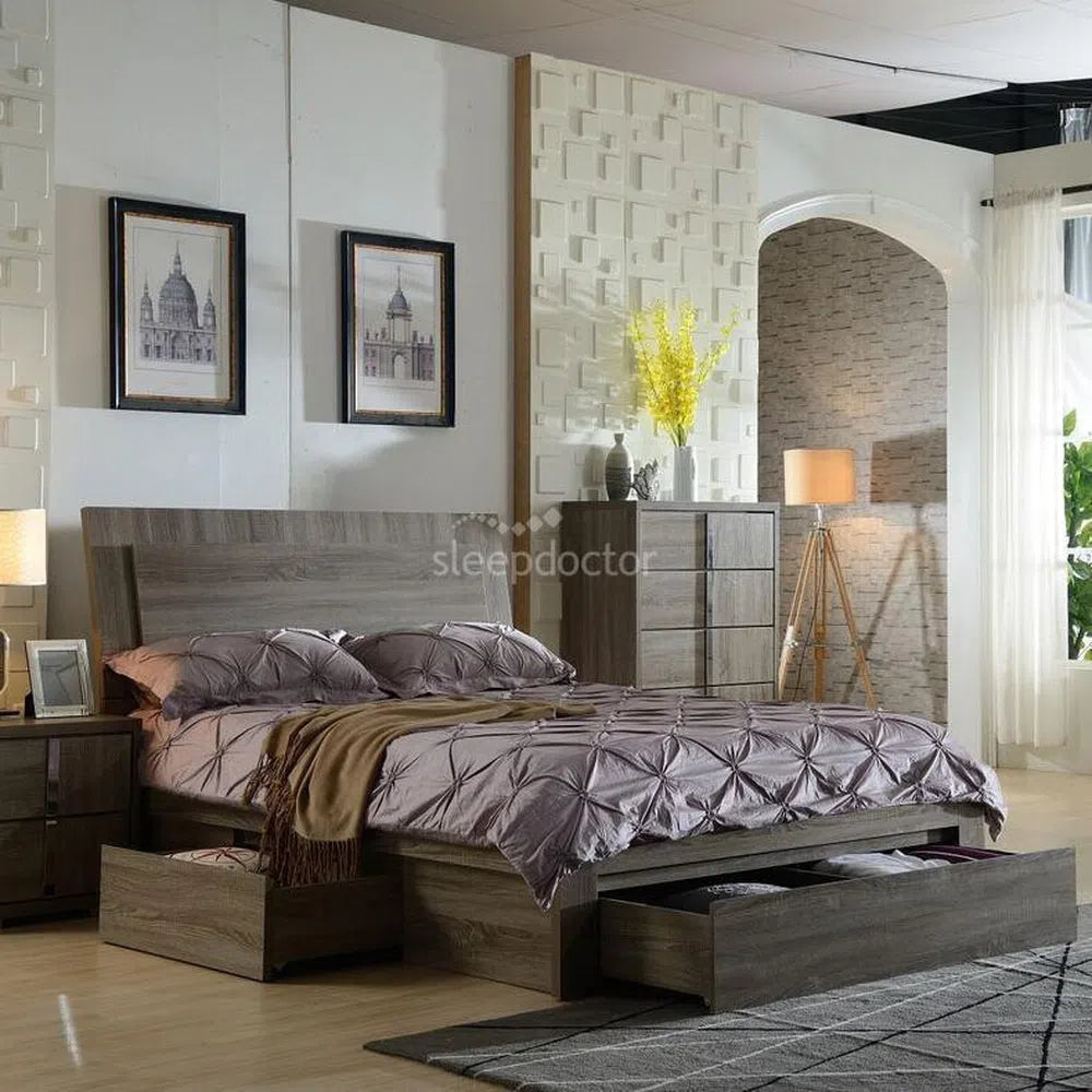 Manhattan Storage Lift Bed with Single Drawer-Sleep Doctor