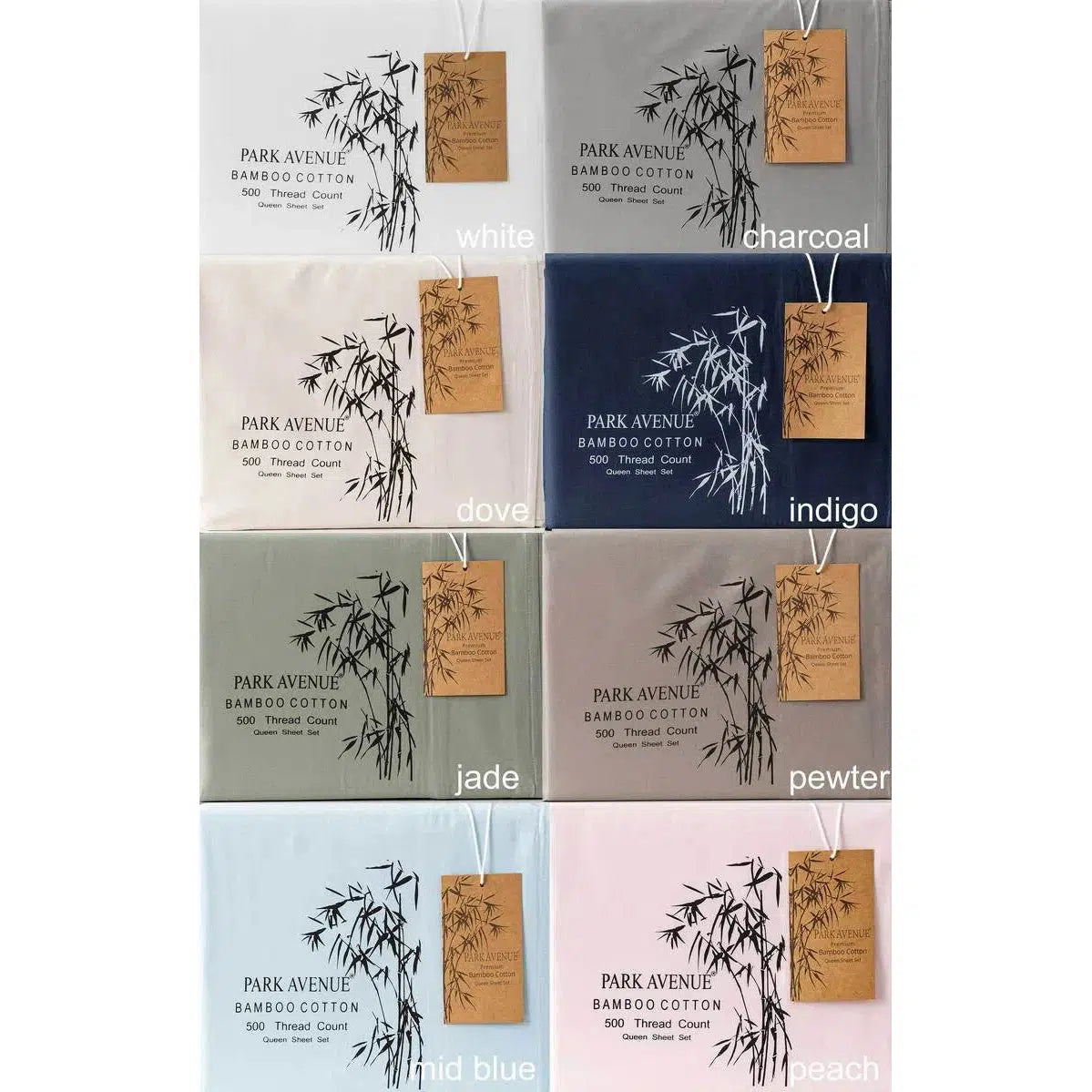 Park Avenue 500TC Bamboo Cotton Sheet Set Mega King Indigo-Sleep Doctor