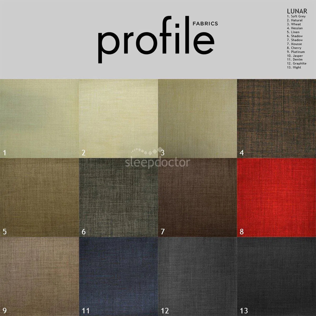 Portsea Bedhead in Lunar Fabric Buttons-Sleep Doctor