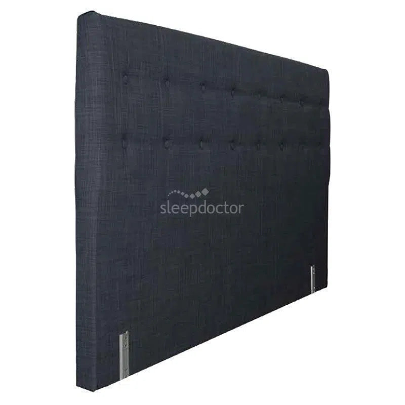 Portsea Bedhead in Lunar Fabric Buttons-Sleep Doctor