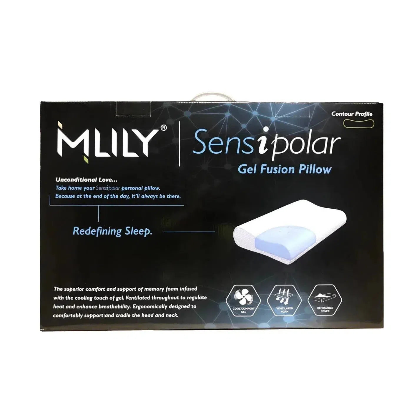Sensi Polar Gel Fusion Contour Pillow by Mlily-Sleep Doctor