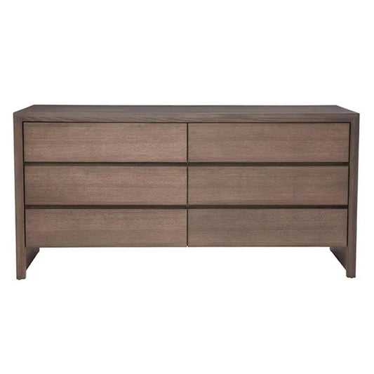 Sienna Solid Tasmanian Oak Timber 6 Drawer Dresser - Australian Made-Sleep Doctor