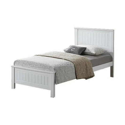 Single Quincy Bedframe in White-Sleep Doctor