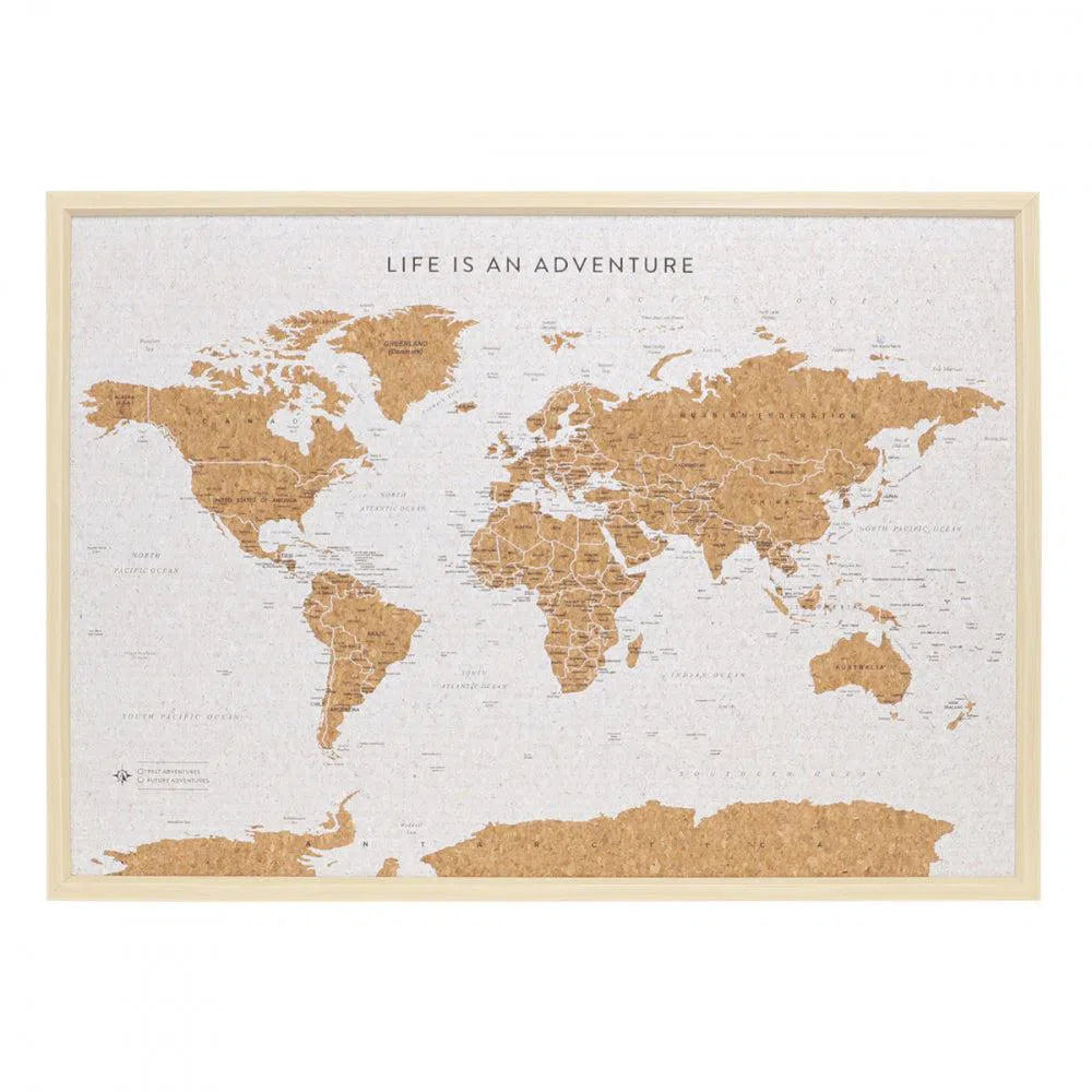 Travel Board Large World Map-Sleep Doctor