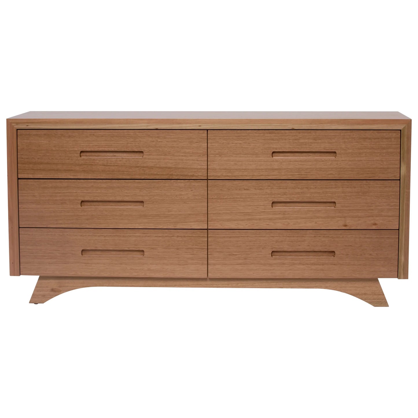 Valencia Solid Tasmanian Oak Timber 6 Drawer Dresser - Australian Made-Sleep Doctor