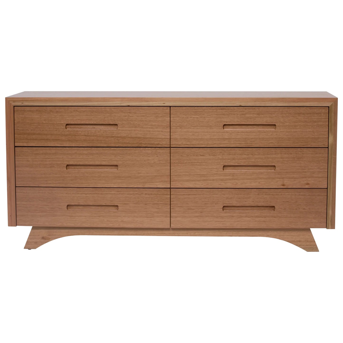 Valencia Solid Tasmanian Oak Timber 6 Drawer Dresser - Australian Made-Sleep Doctor