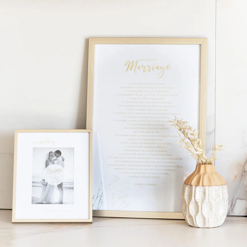Wedding Marriage 34x52 Framed Print-Sleep Doctor
