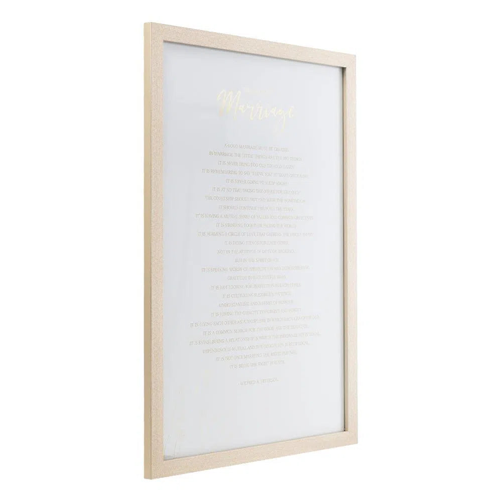 Wedding Marriage 34x52 Framed Print-Sleep Doctor