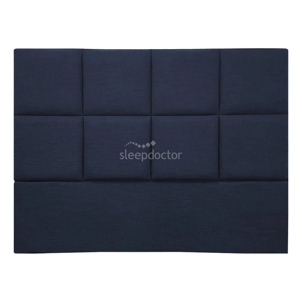 Lucy Square Panel Bedhead In Lunar Fabric-Sleep Doctor