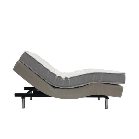 2000-370 Head Foot Adjustable Bed Upholstered with 3 Layer Standard Mattress-Sleep Doctor