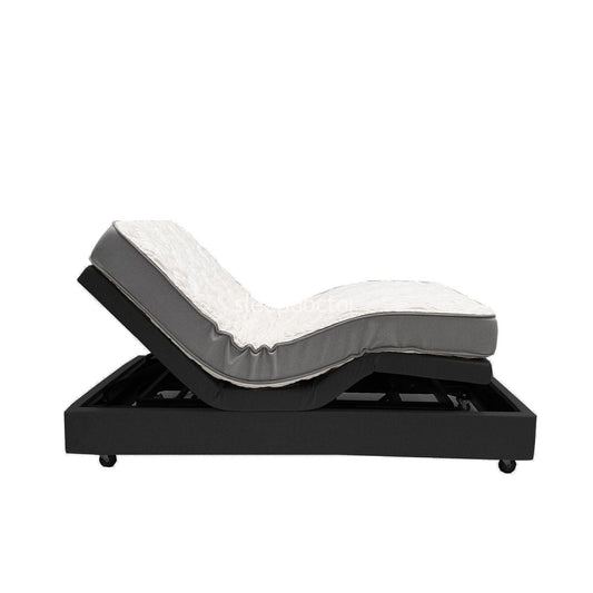 4700-470 Head Foot Adjustable Bed Upholstered with Massage and 3 Layer Standard Mattress-Sleep Doctor