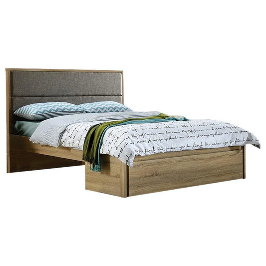 Ashley Bed With Reversible Bedhead Vintage Oak-Sleep Doctor
