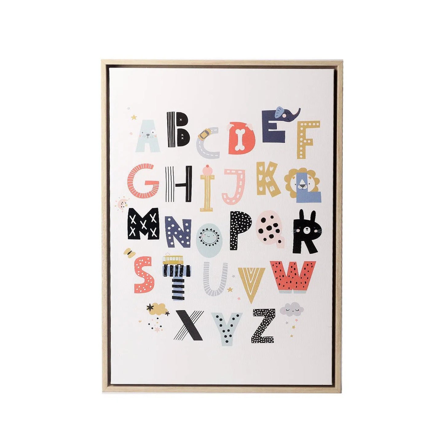 Baby Alphabet Framed Canvas 40x60-Sleep Doctor