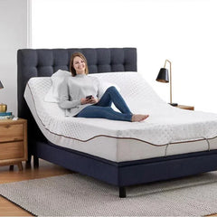 Highland 3M Head Foot Adjustable Bed with Massage, Pillow Tilt and Standard Mattress