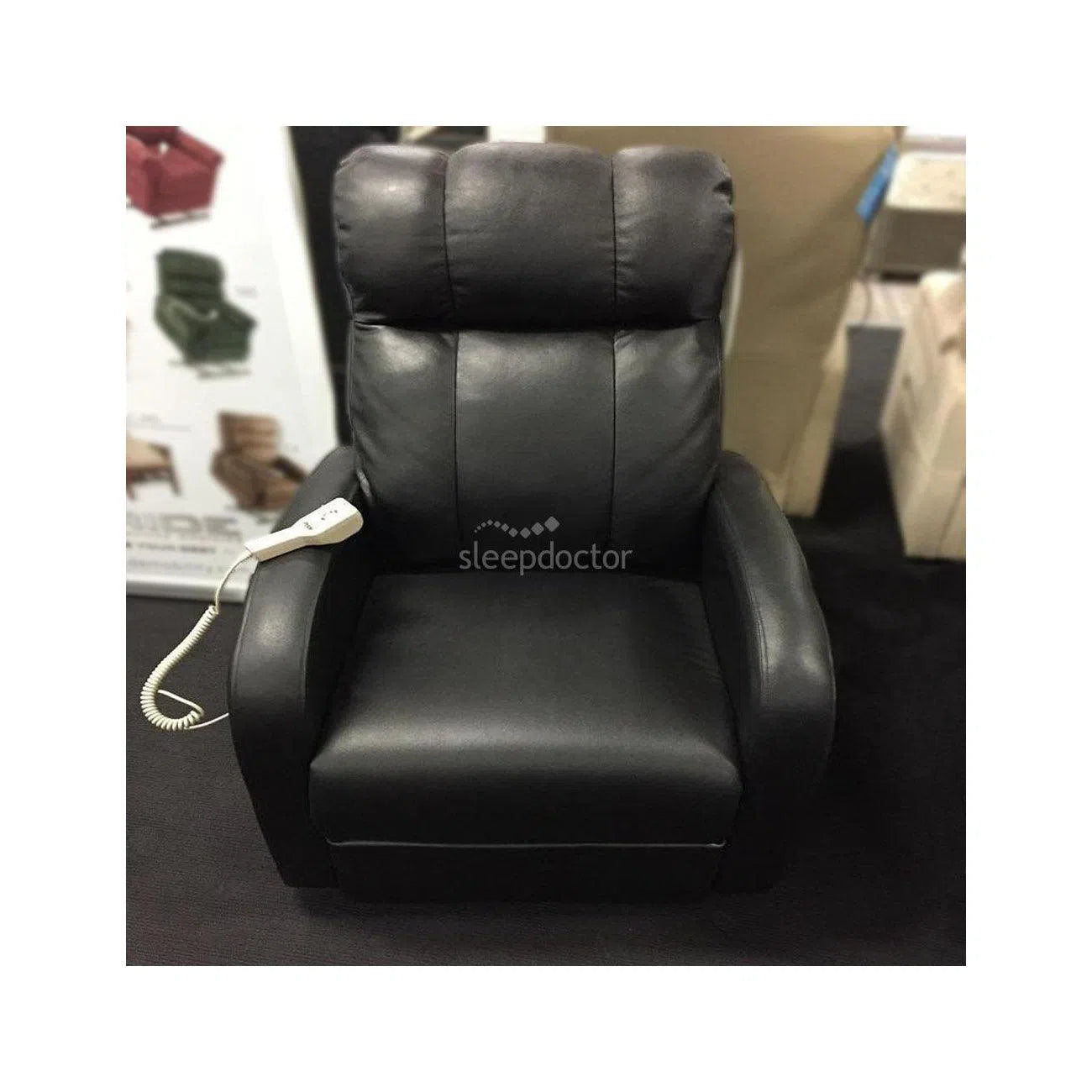 LC101 European Leather Electric Adjustable Lift Chair (Single Motor)-Sleep Doctor