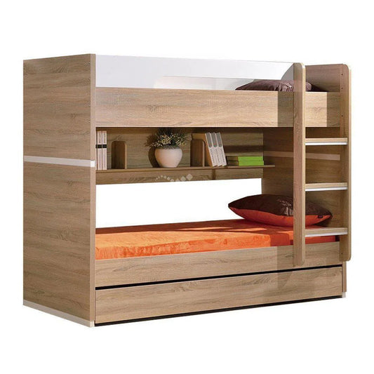 Magic Bunk with Trundle Bed in Vintage Oak-Sleep Doctor