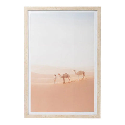 Modern Oasis Camel Glass Print 40x60-Sleep Doctor
