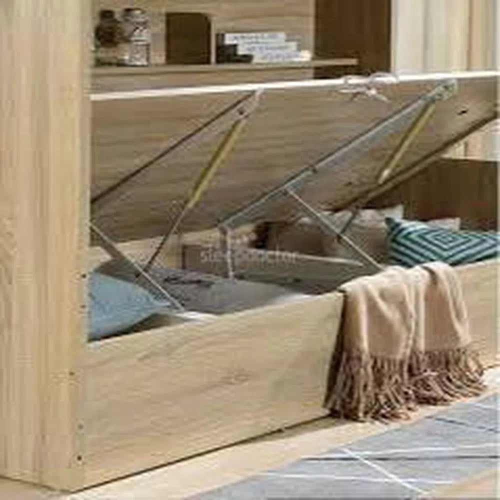 Olive Bunk bed White & Oak - Gas Lift & tallboy-Sleep Doctor