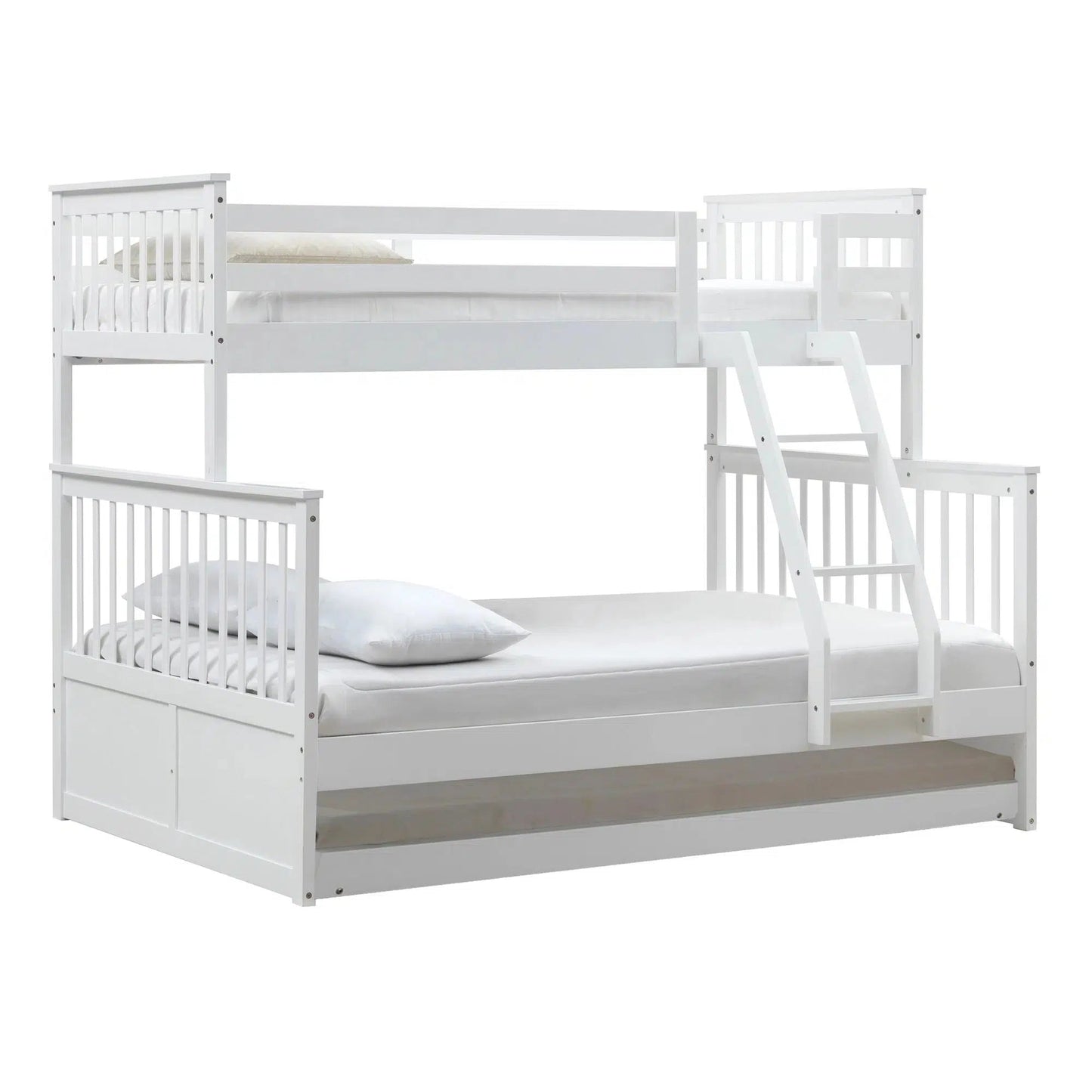 Single Over Double Seattle Bunk Bed in White-Sleep Doctor