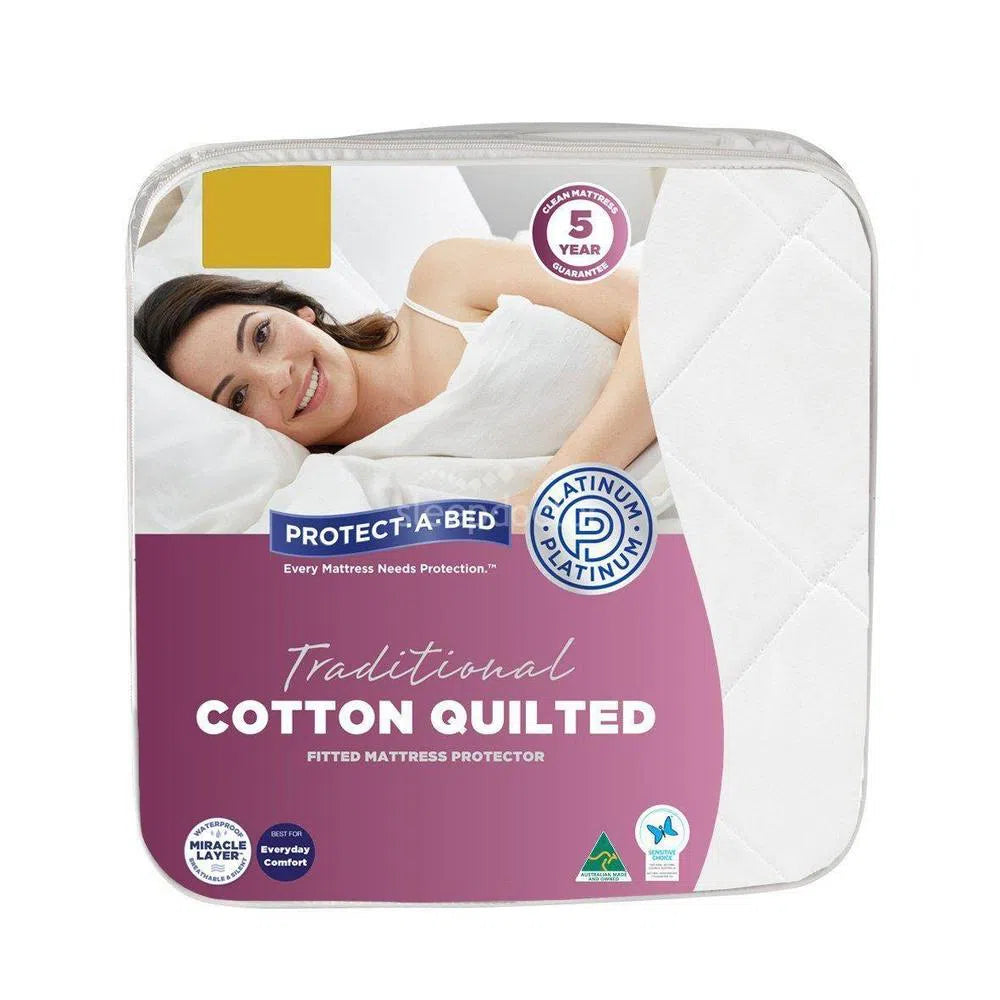 Traditional Cotton Quilted Mattress Protector by Protect-A-Bed-Sleep Doctor