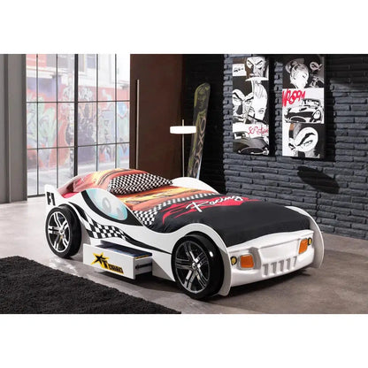 Turbo Racing Car Bed with Drawer & Fibreglass Nose-Sleep Doctor